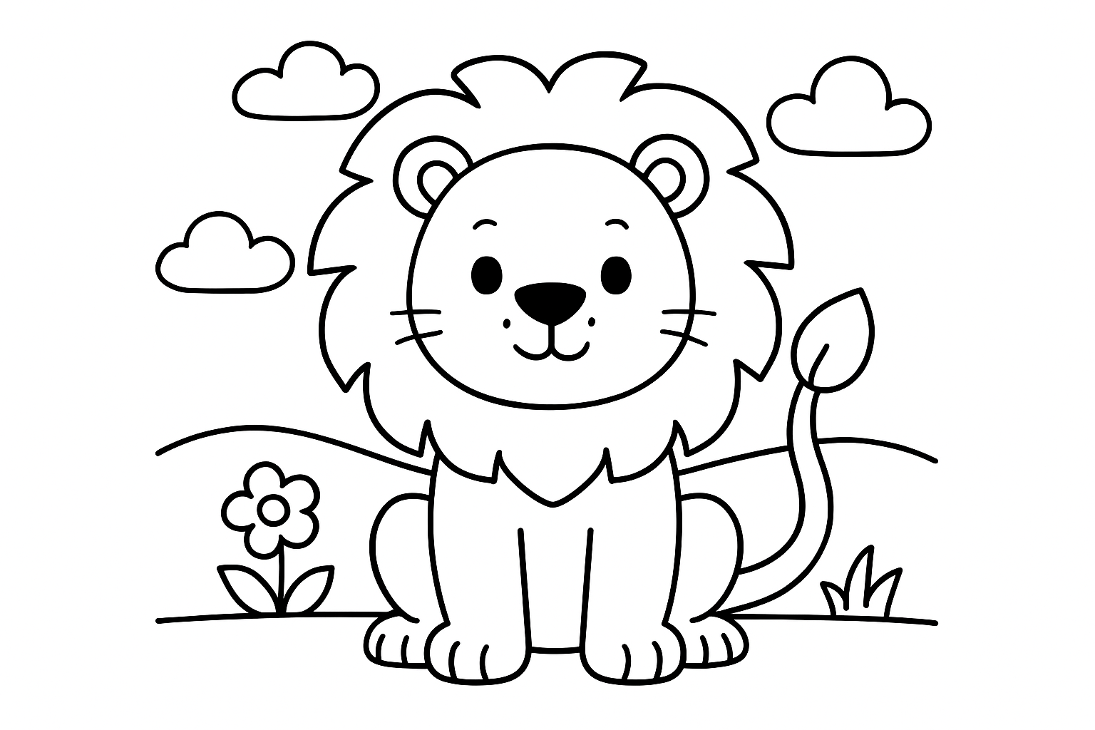 A lion with a big mane