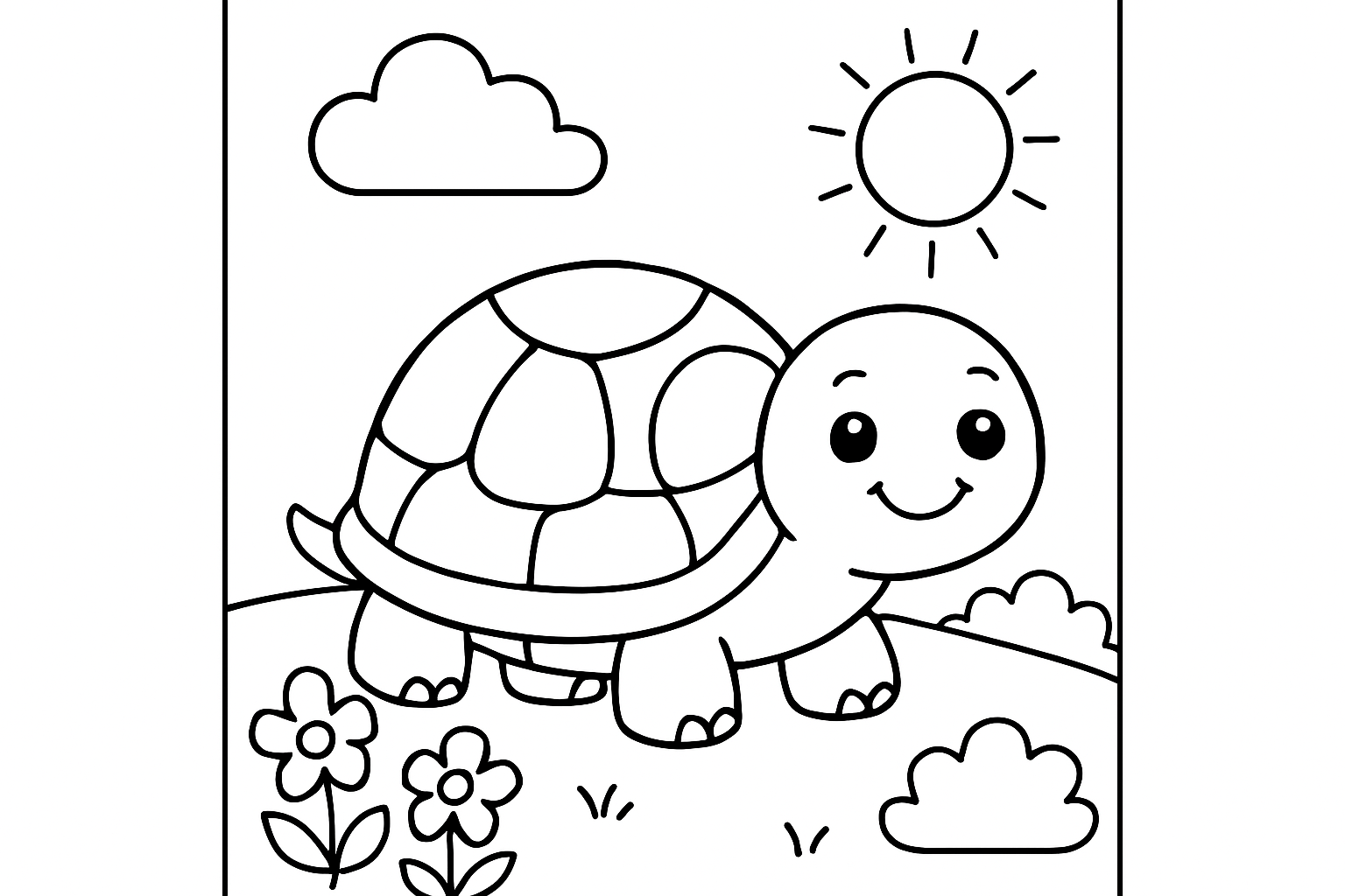 A smiling turtle