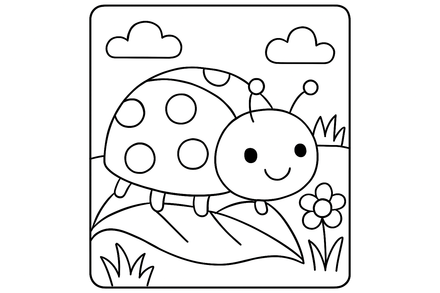 A spotted ladybug