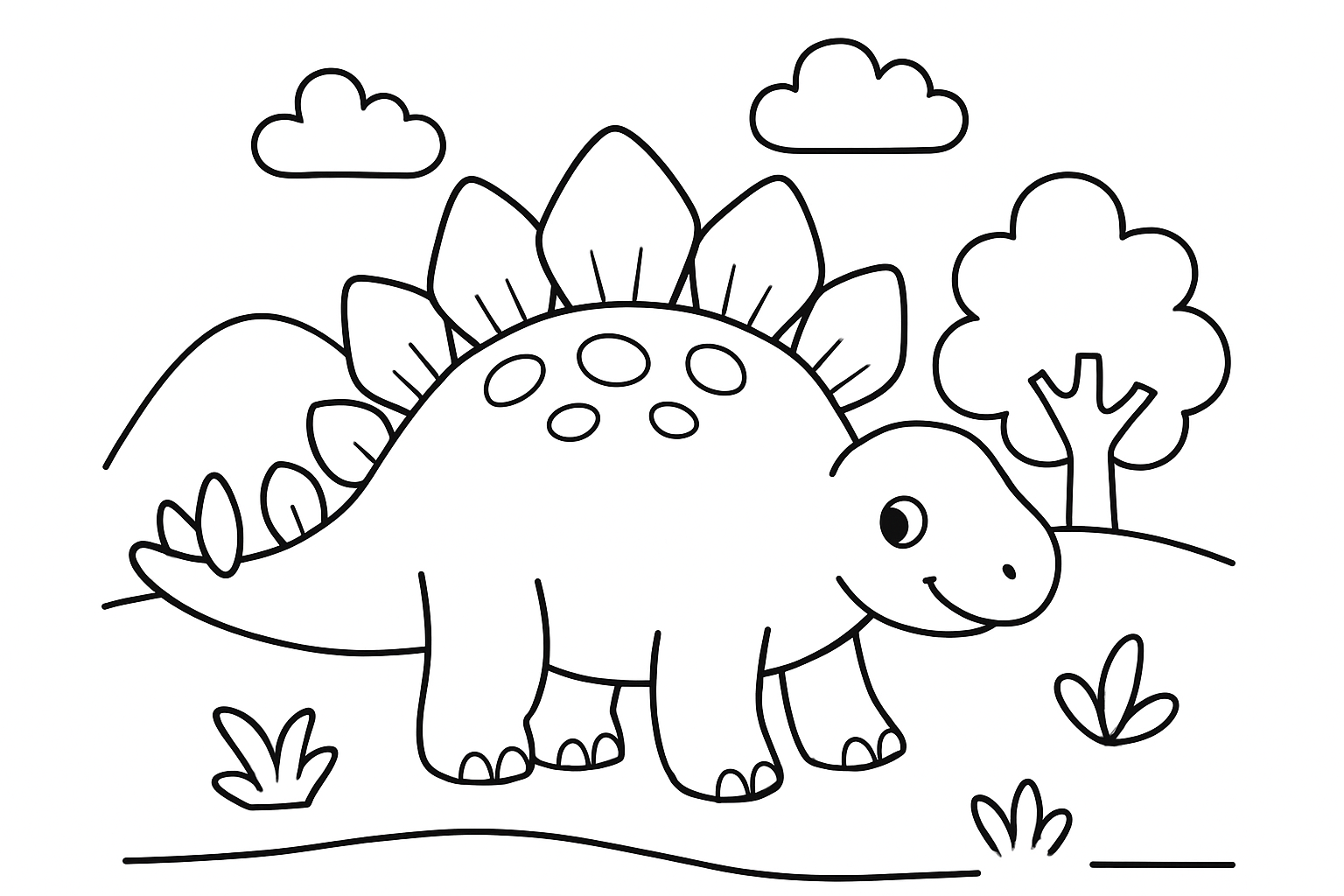 A stegosaurus with plates