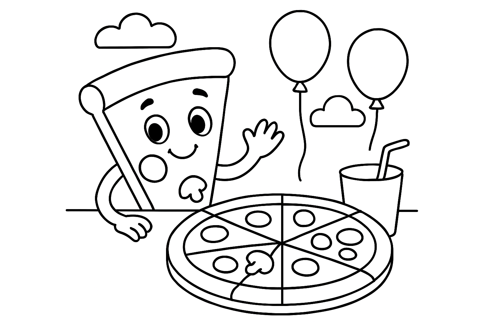 A pizza party