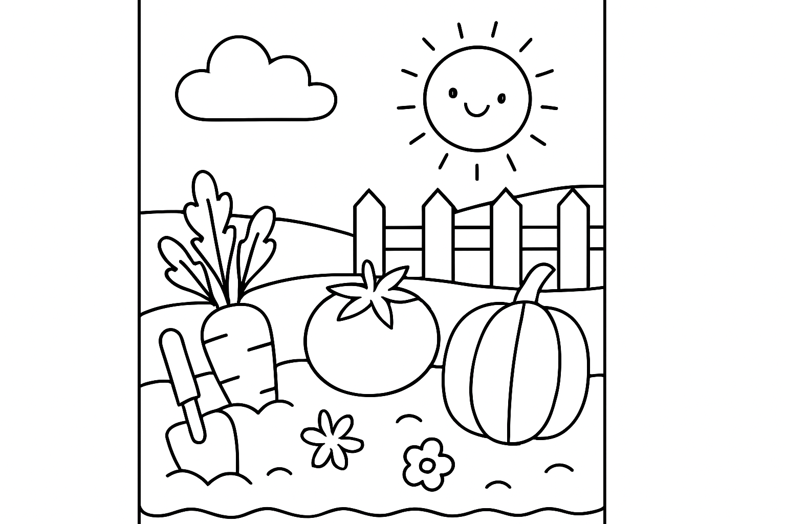 A vegetable garden