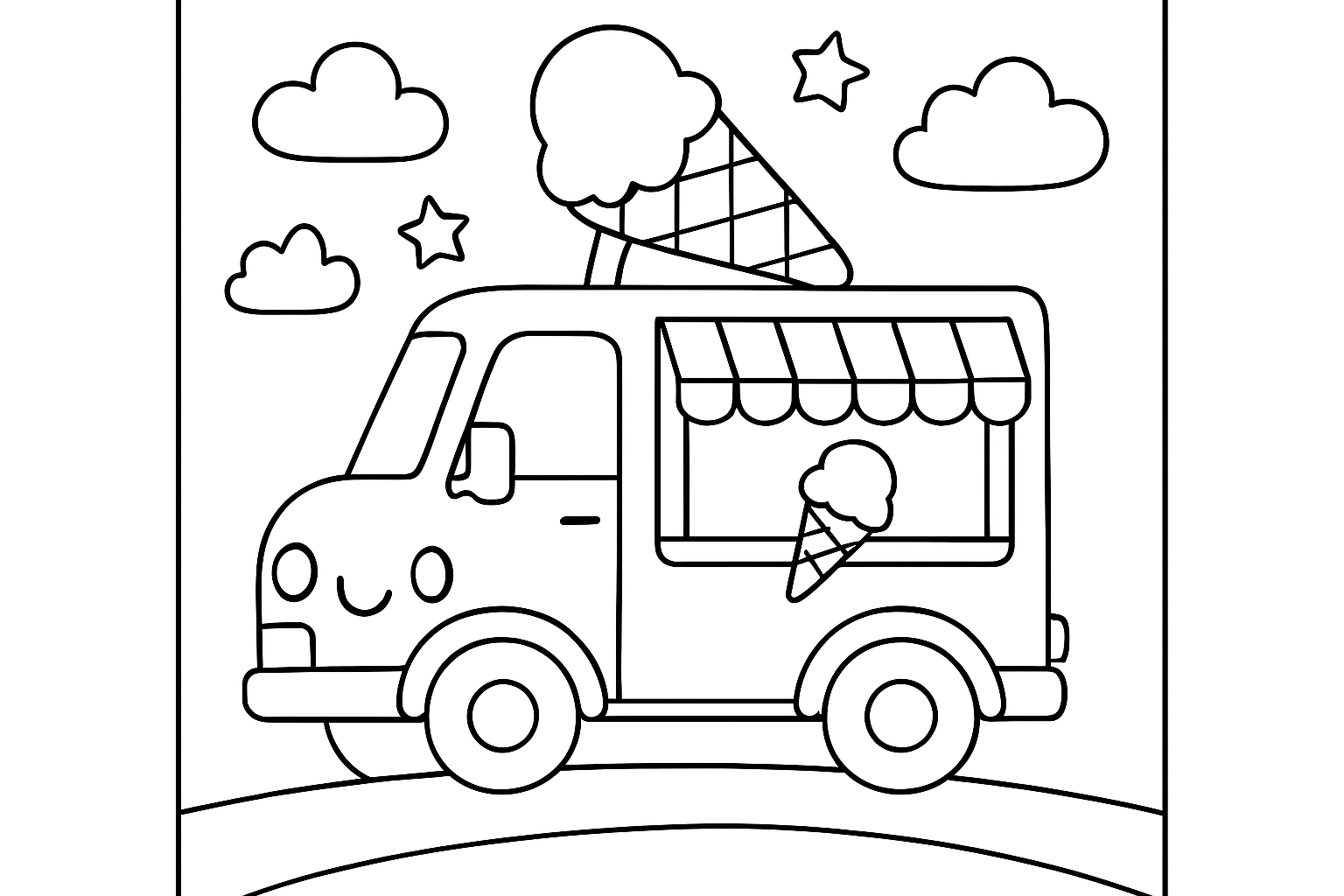 An ice cream truck