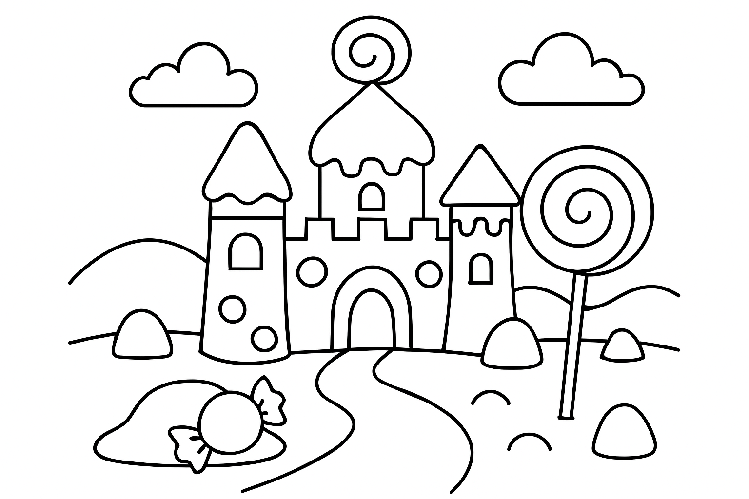 A candy land castle