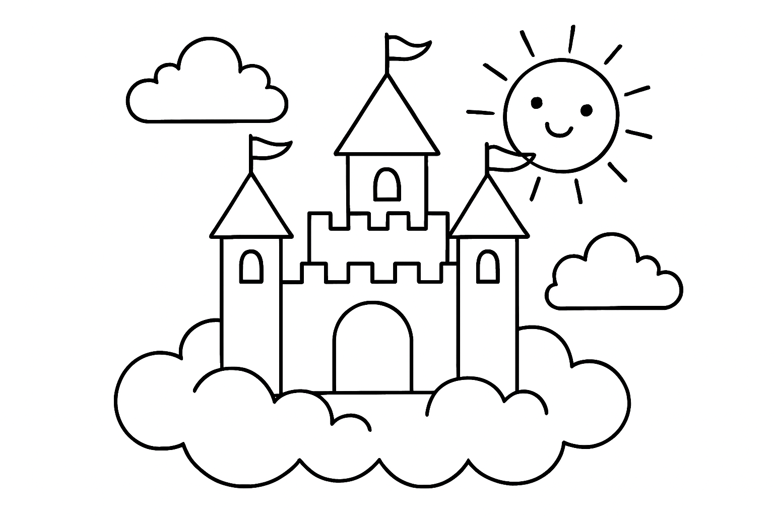 A castle on a cloud