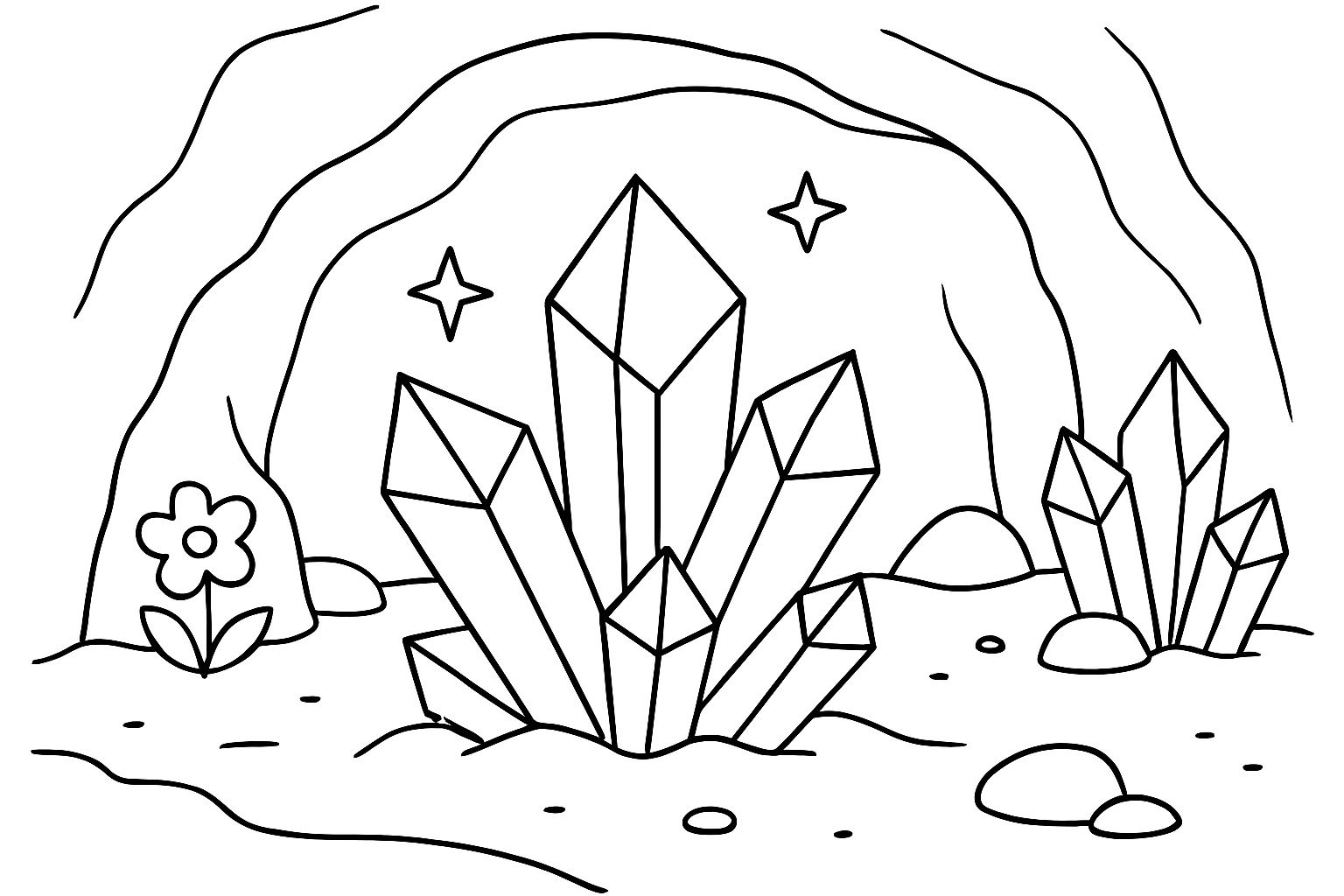 A crystal cave