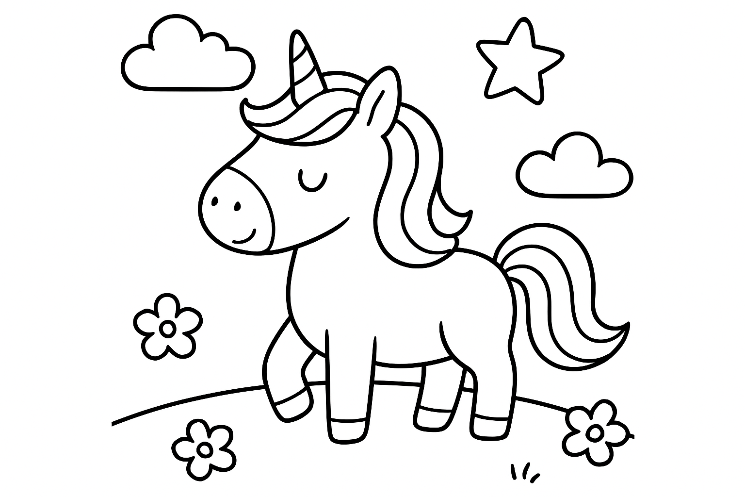 A cute unicorn