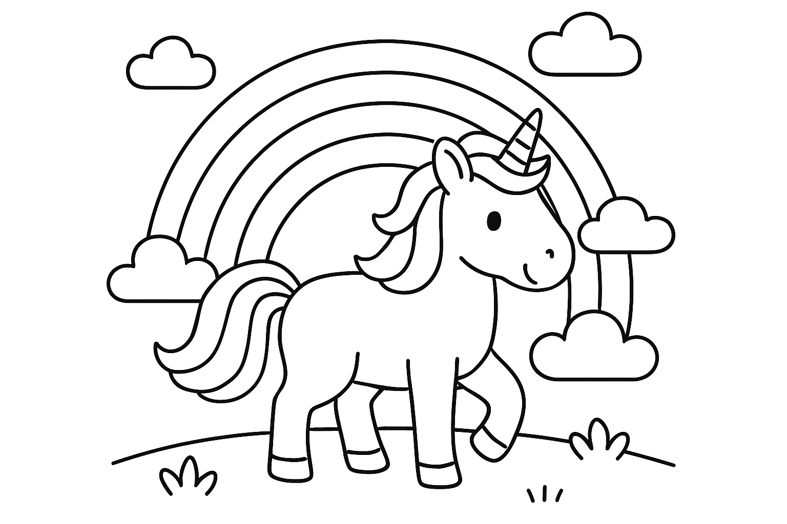 A rainbow unicorn