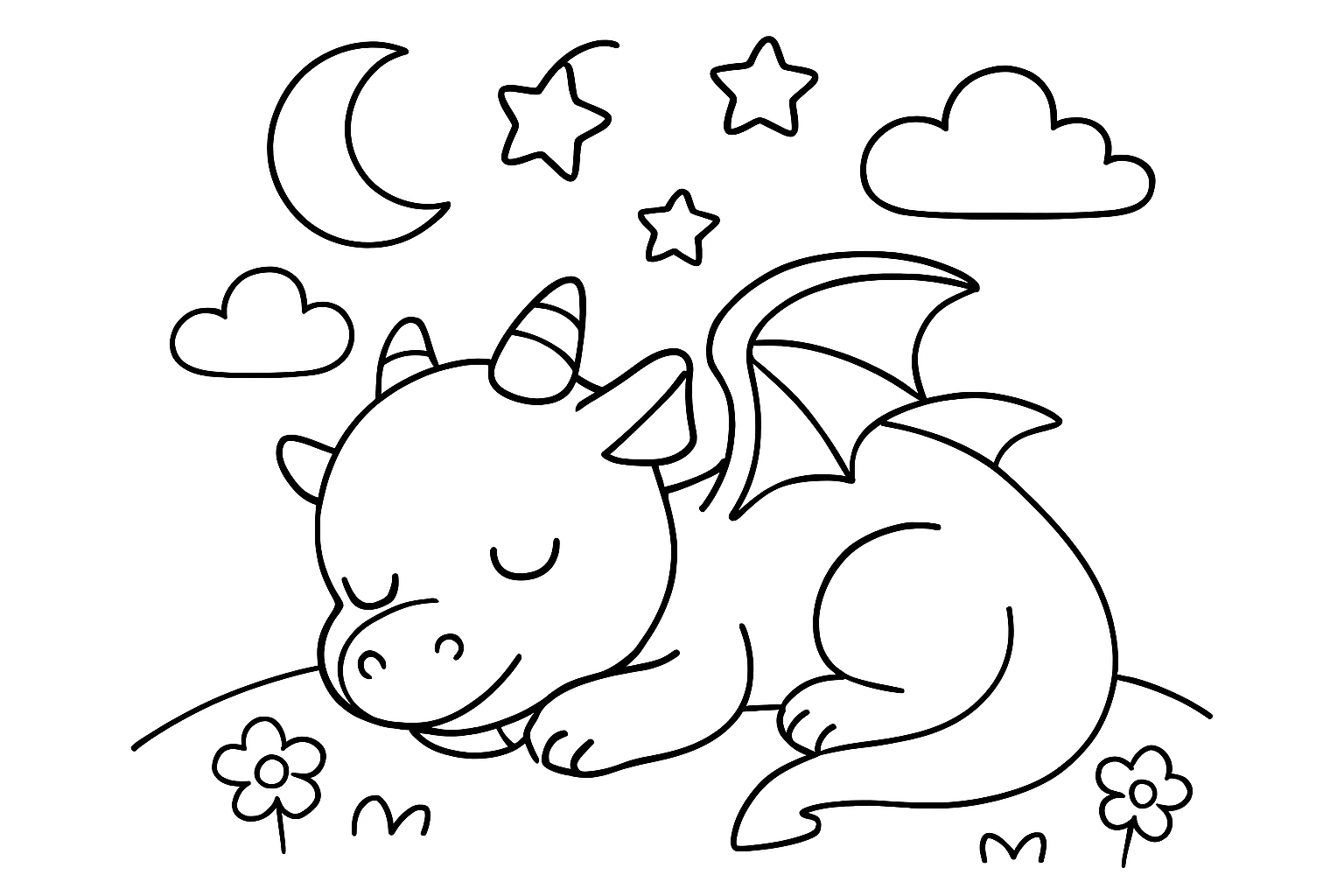 A sleeping baby dragon