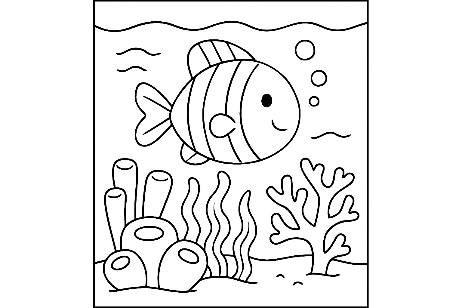 A coral reef underwater