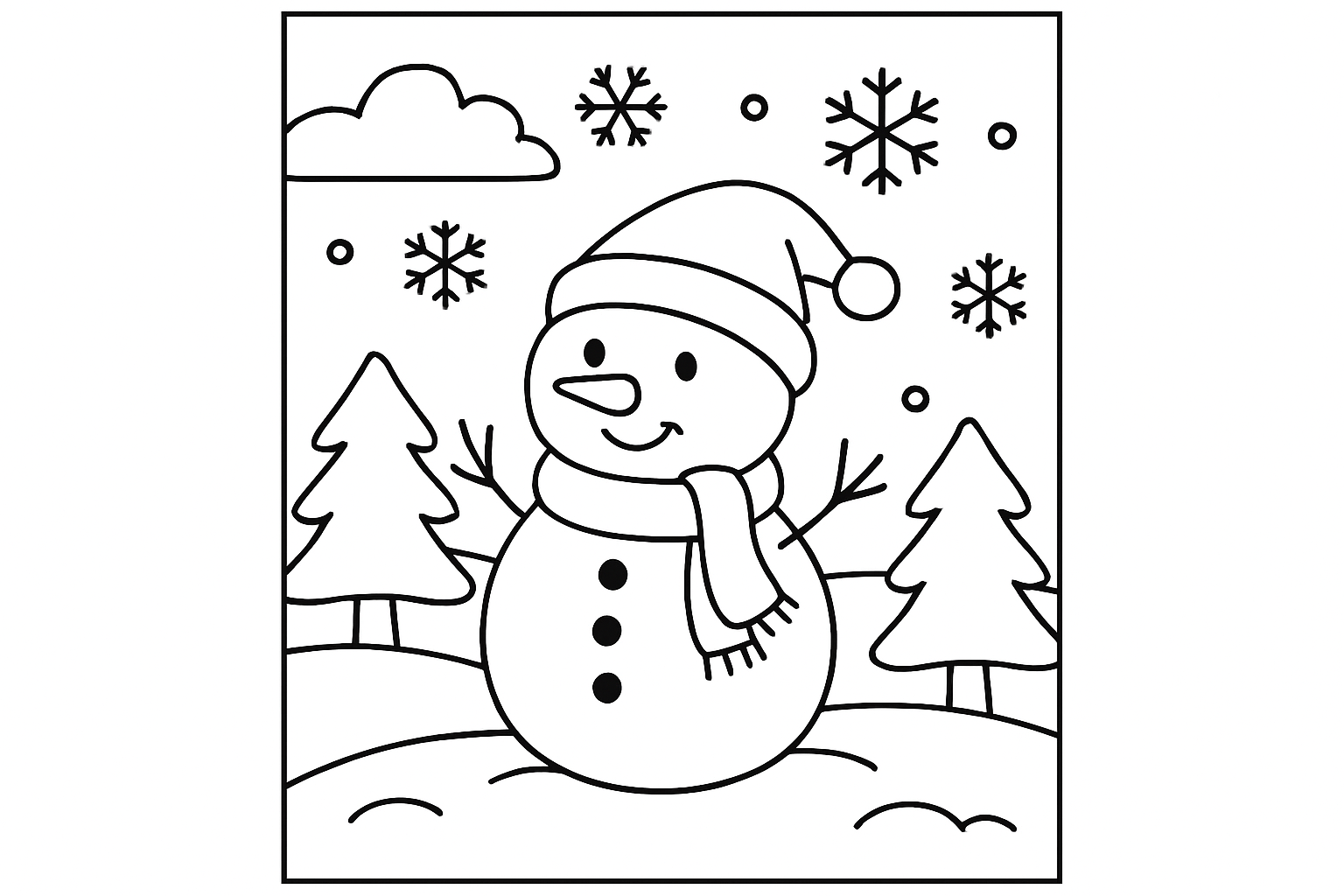 A snowy winter landscape