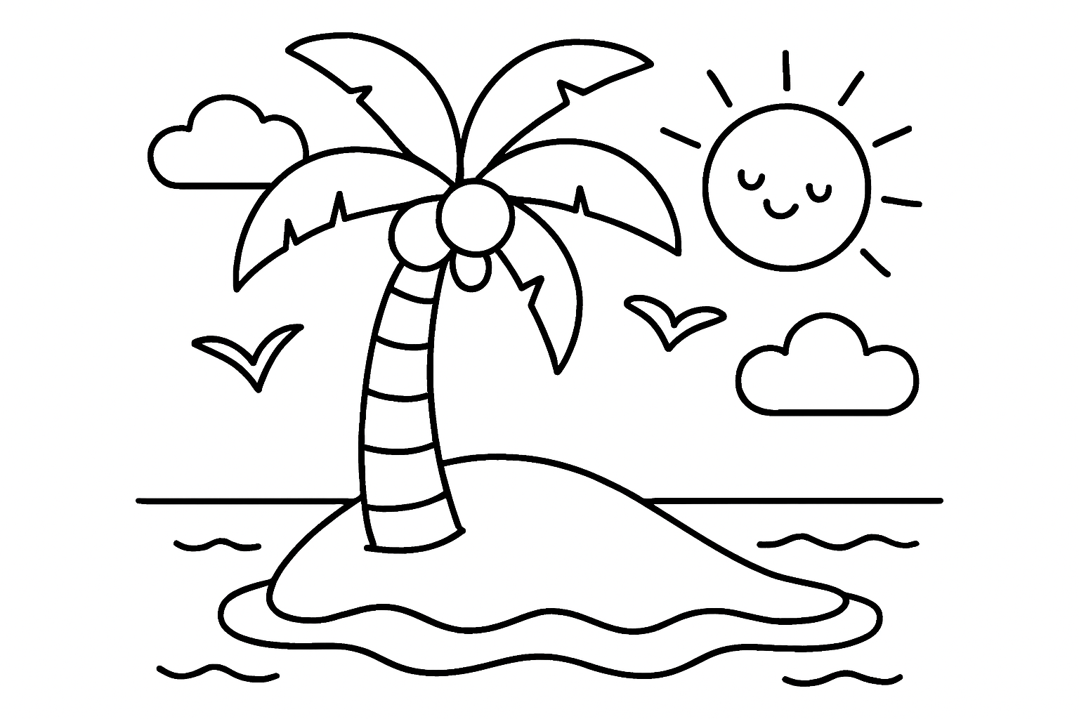 A tropical island