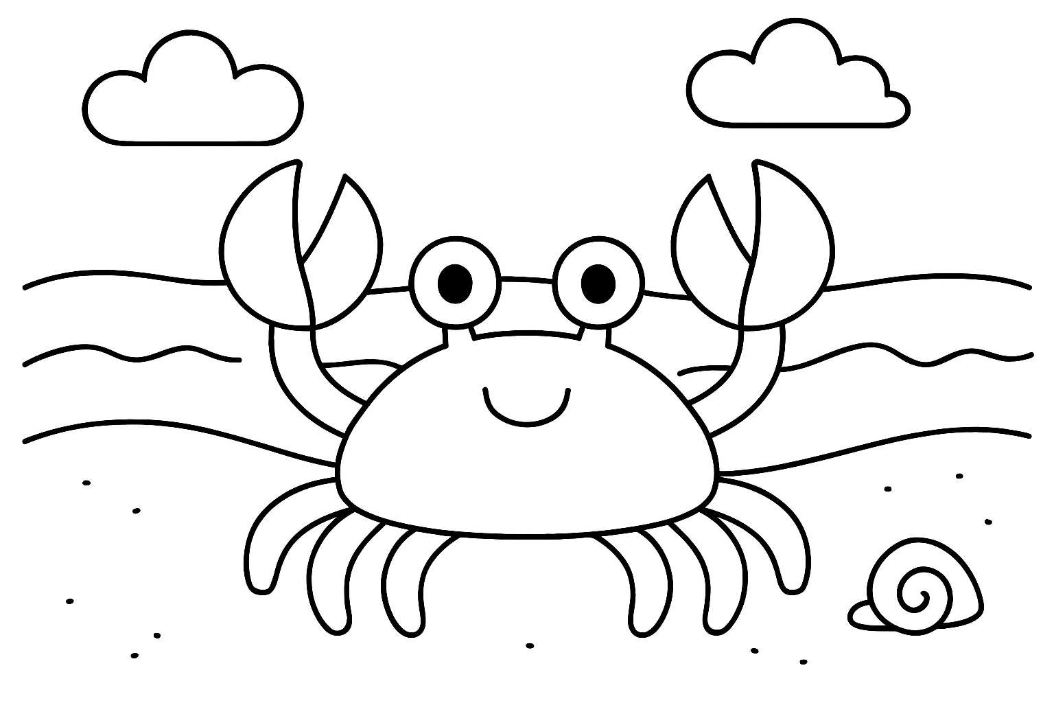 A crab on the sand