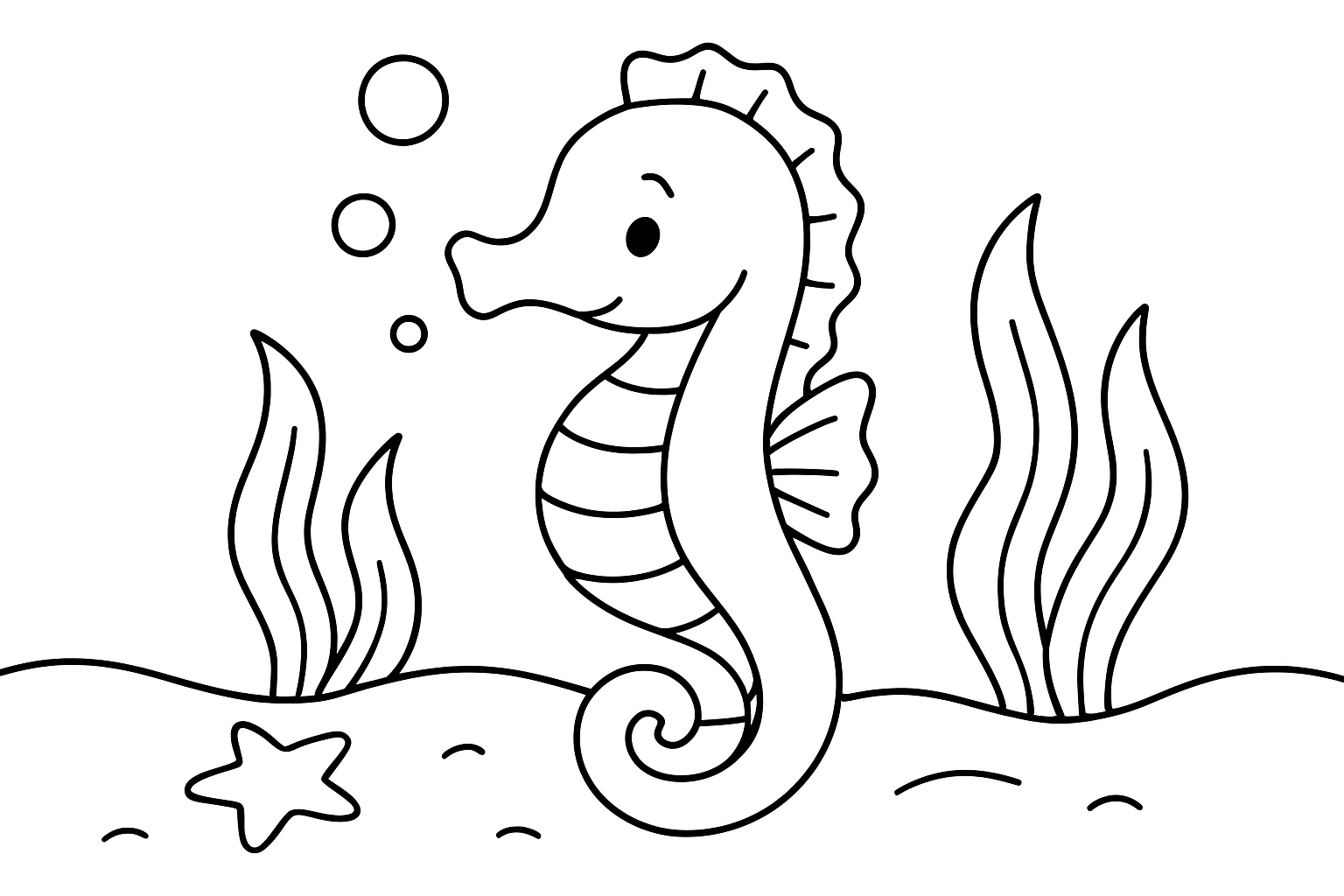 A seahorse drifting