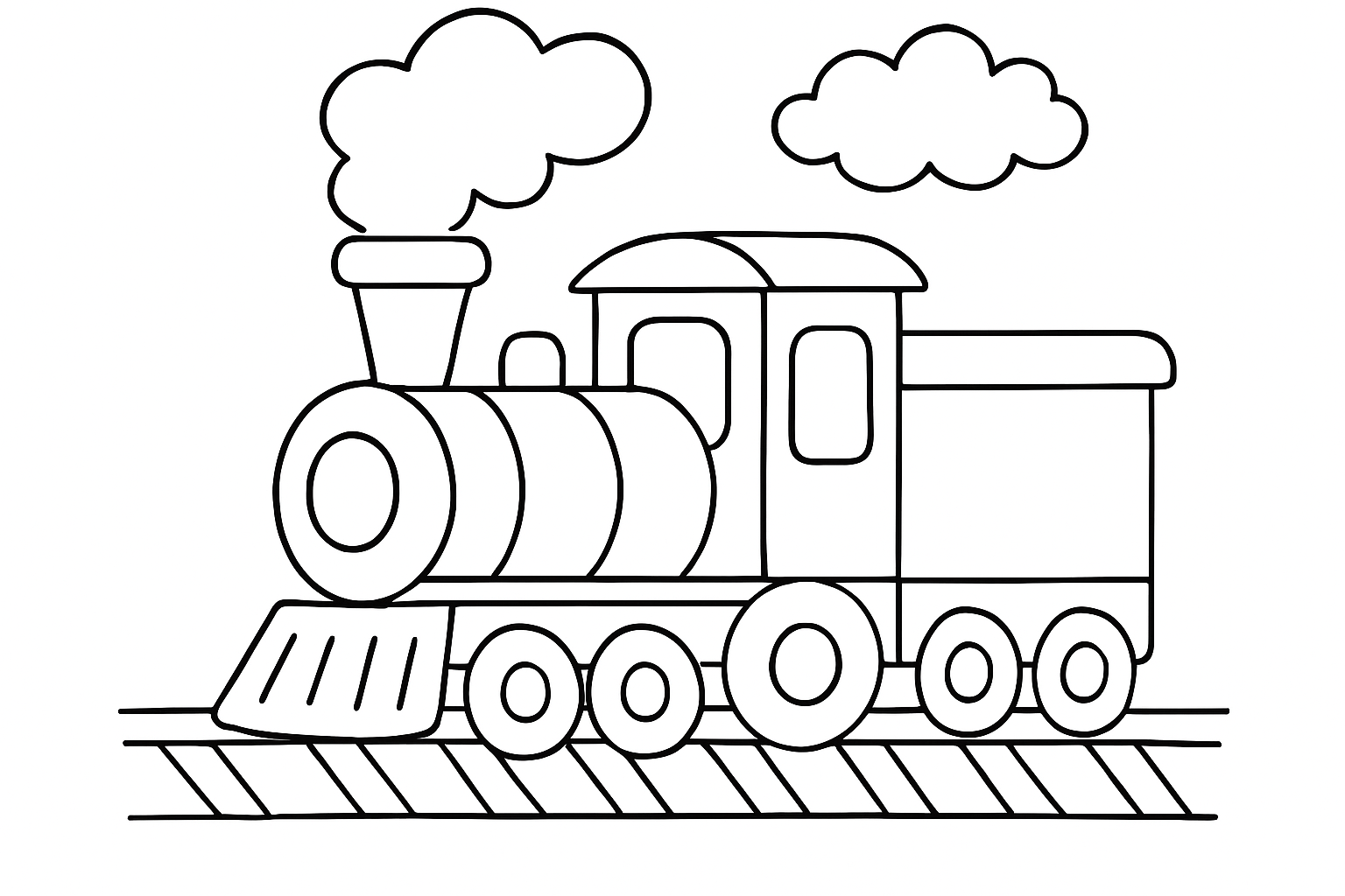 A classic steam train