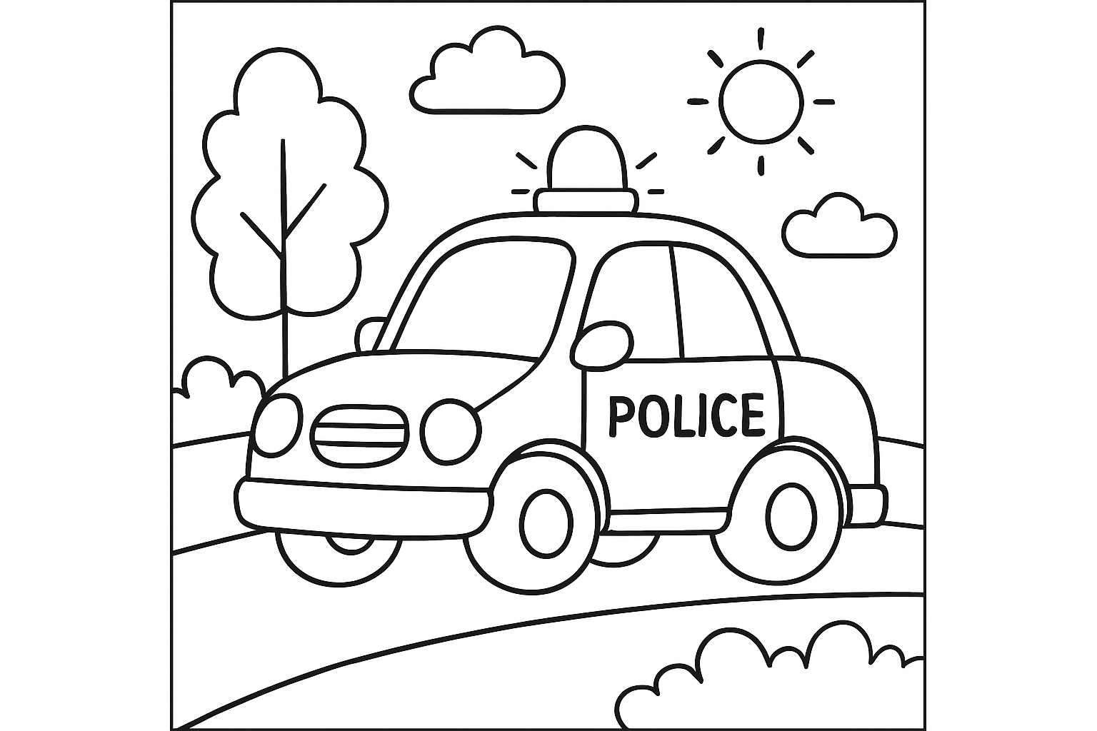 A police car