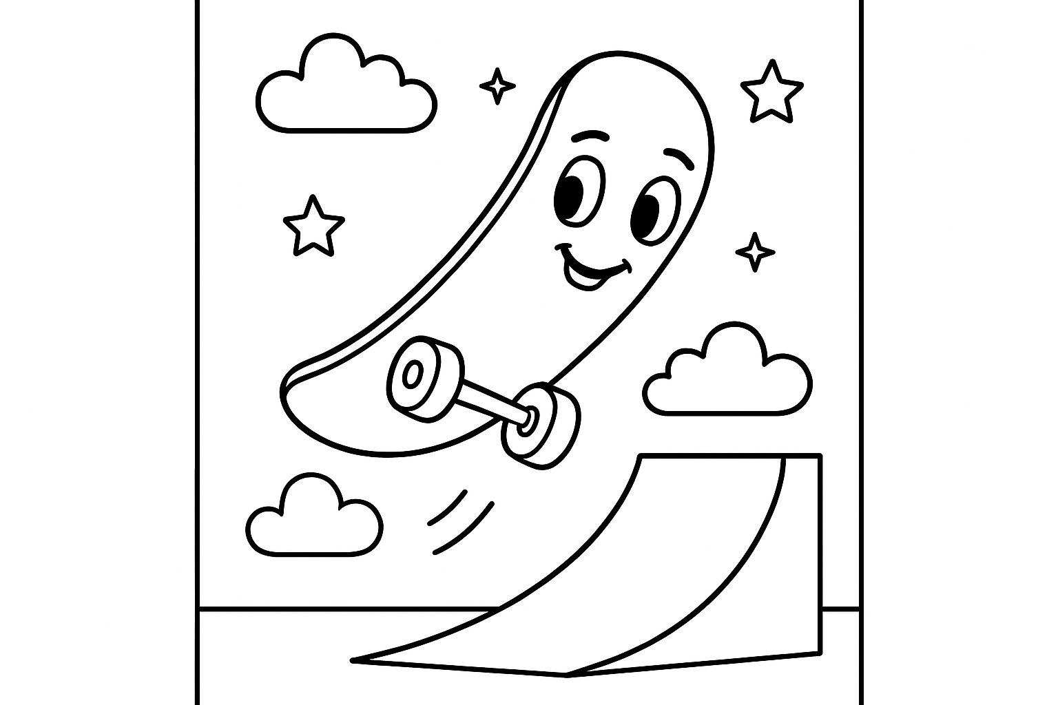 A skateboard doing a trick